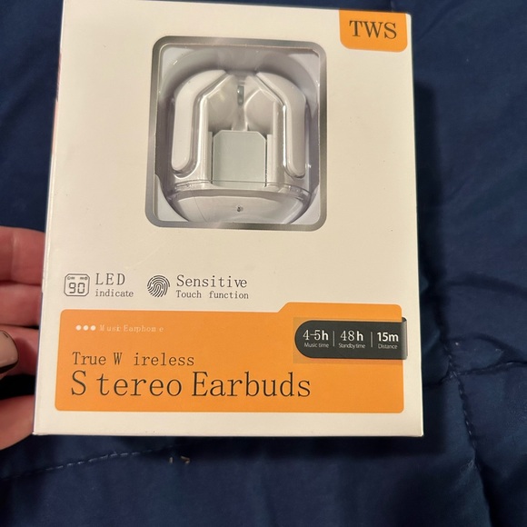 TWS • 2 Wireless Stereo Earbuds Sets • Sensitive Touch Function • Black & White - Picture 2 of 6